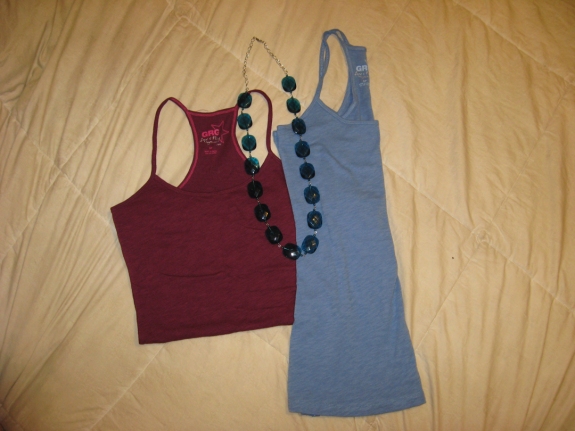Two coloured cami's